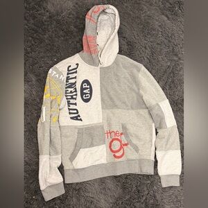 GAP Gray and Red Hoodie